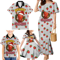 Berry ChristmasYall Christmas Family Matching Mermaid Dress and Hawaiian Shirt Xmas Holiday Patterns - Wonder Print Shop