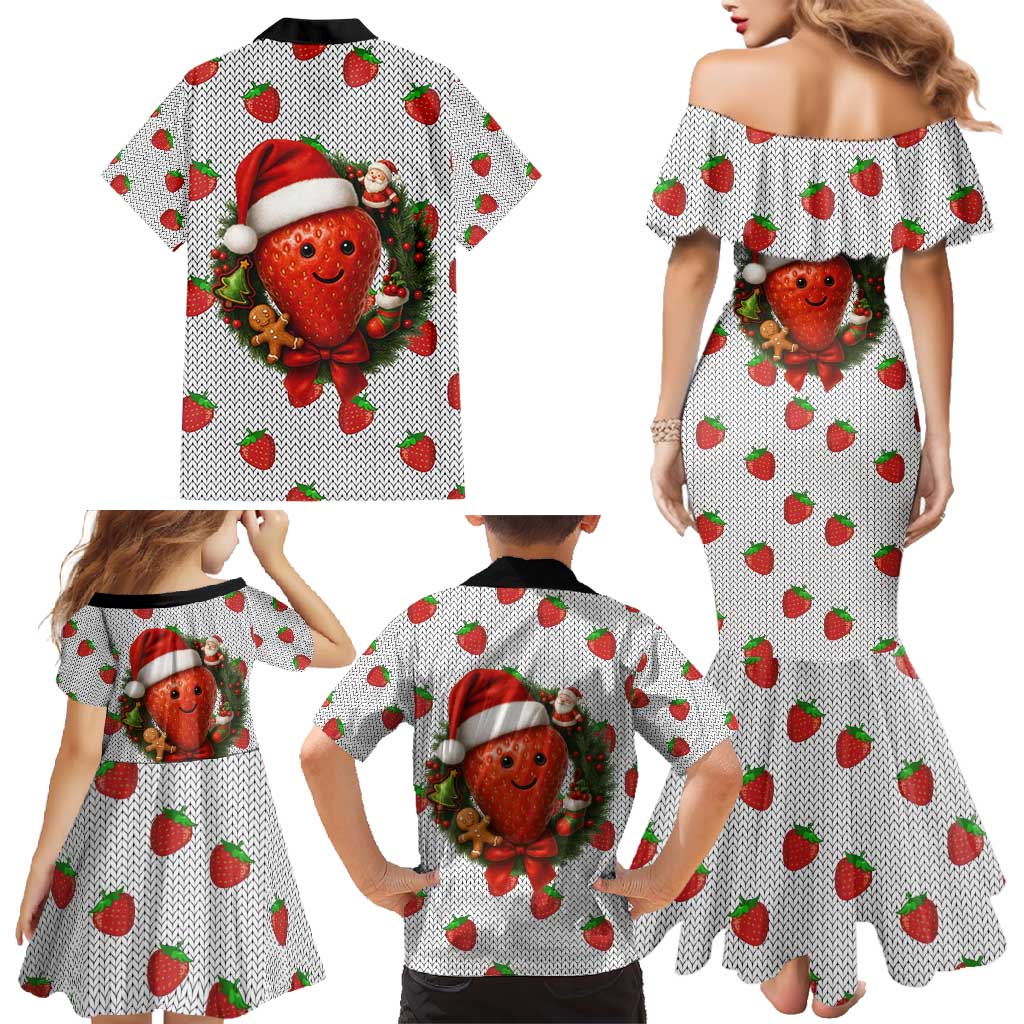 Berry ChristmasYall Christmas Family Matching Mermaid Dress and Hawaiian Shirt Xmas Holiday Patterns - Wonder Print Shop