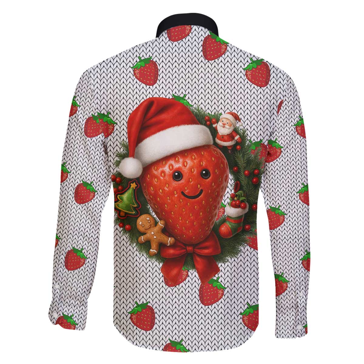 Berry ChristmasYall Christmas Family Matching Off The Shoulder Long Sleeve Dress and Hawaiian Shirt Xmas Holiday Patterns - Wonder Print Shop