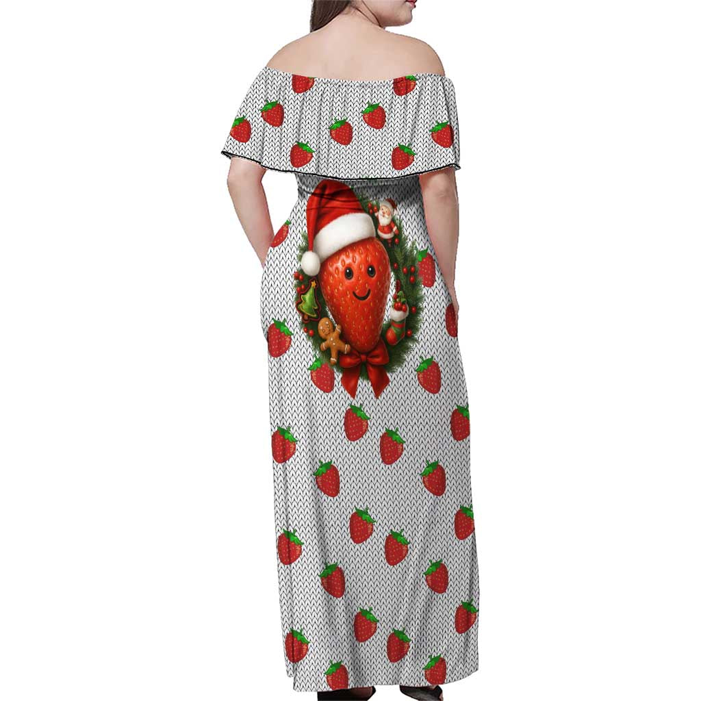 Berry ChristmasYall Christmas Family Matching Off Shoulder Maxi Dress and Hawaiian Shirt Xmas Holiday Patterns - Wonder Print Shop