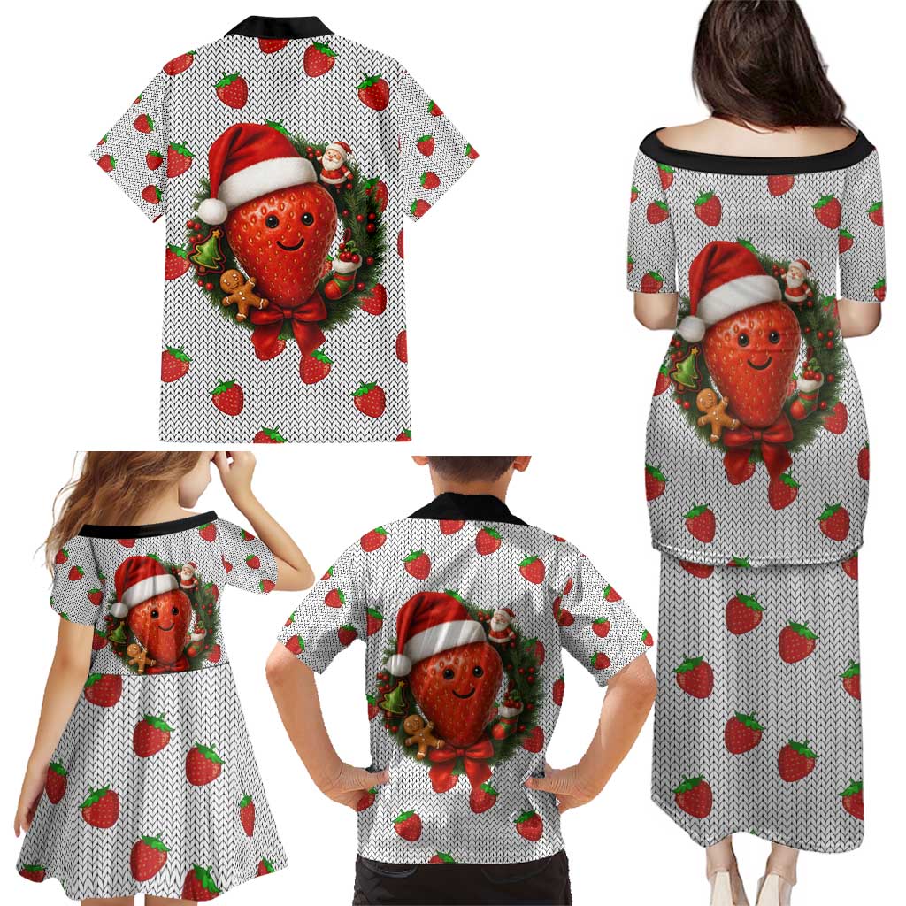 Berry ChristmasYall Christmas Family Matching Puletasi and Hawaiian Shirt Xmas Holiday Patterns - Wonder Print Shop