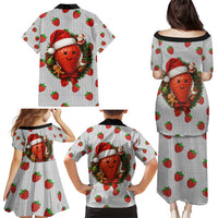 Berry ChristmasYall Christmas Family Matching Puletasi and Hawaiian Shirt Xmas Holiday Patterns - Wonder Print Shop