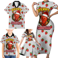 Berry ChristmasYall Christmas Family Matching Short Sleeve Bodycon Dress and Hawaiian Shirt Xmas Holiday Patterns - Wonder Print Shop