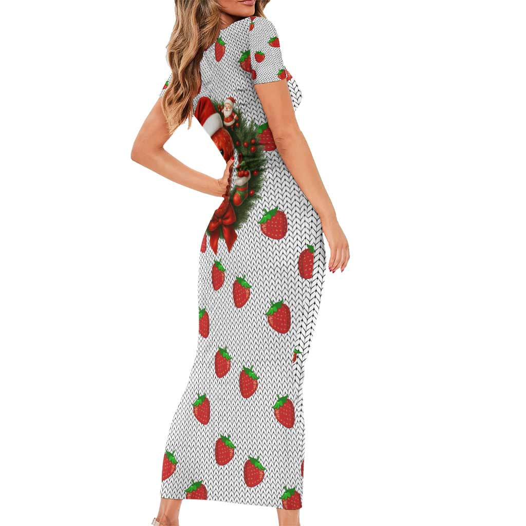 Berry ChristmasYall Christmas Family Matching Short Sleeve Bodycon Dress and Hawaiian Shirt Xmas Holiday Patterns - Wonder Print Shop