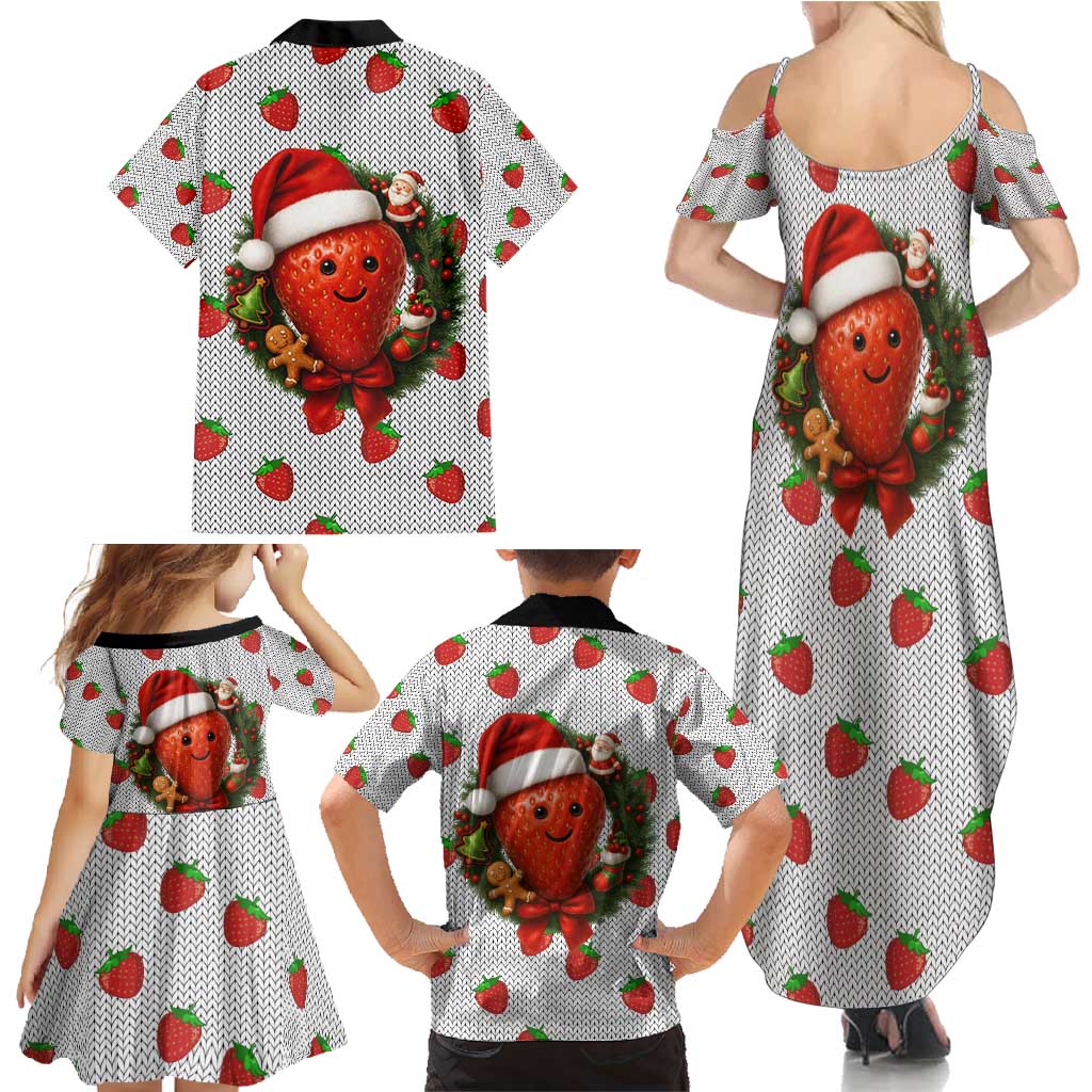 Berry ChristmasYall Christmas Family Matching Summer Maxi Dress and Hawaiian Shirt Xmas Holiday Patterns - Wonder Print Shop