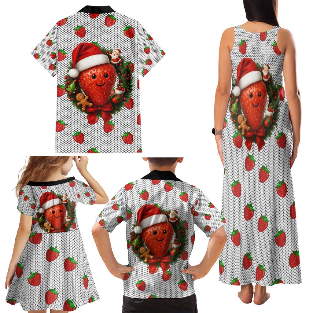 Berry ChristmasYall Christmas Family Matching Tank Maxi Dress and Hawaiian Shirt Xmas Holiday Patterns - Wonder Print Shop