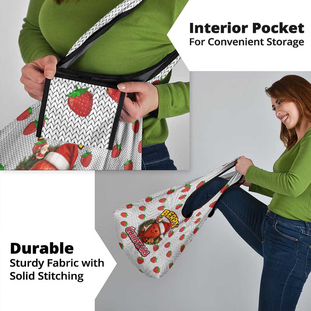 Berry ChristmasYall Christmas Grocery Bag Xmas Holiday Patterns - Wonder Print Shop