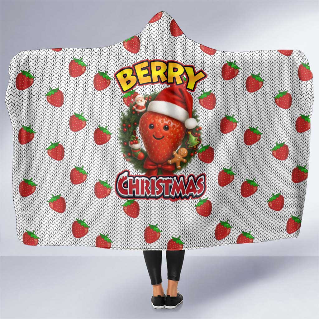 Berry ChristmasYall Christmas Hooded Blanket Xmas Holiday Patterns - Wonder Print Shop