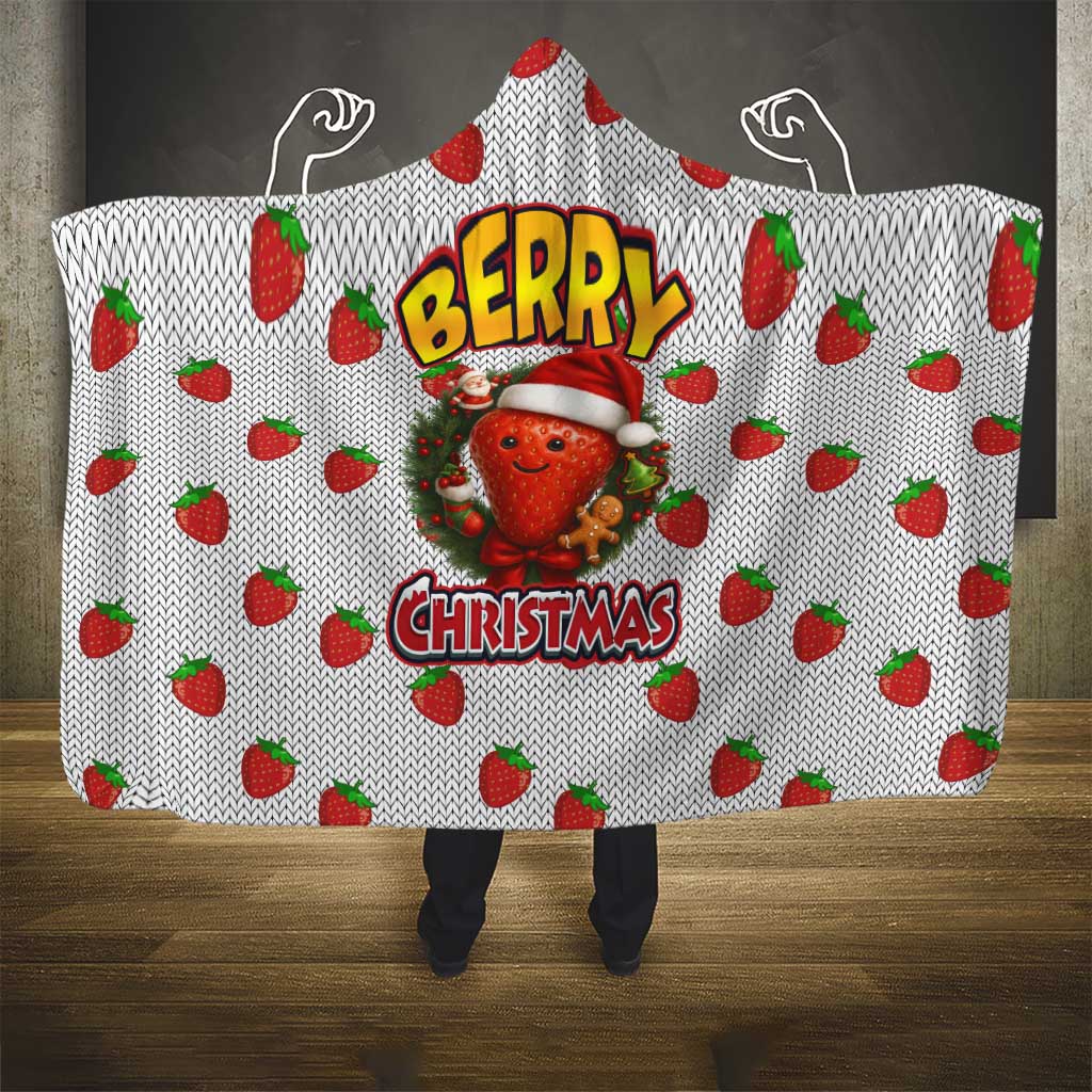 Berry ChristmasYall Christmas Hooded Blanket Xmas Holiday Patterns - Wonder Print Shop