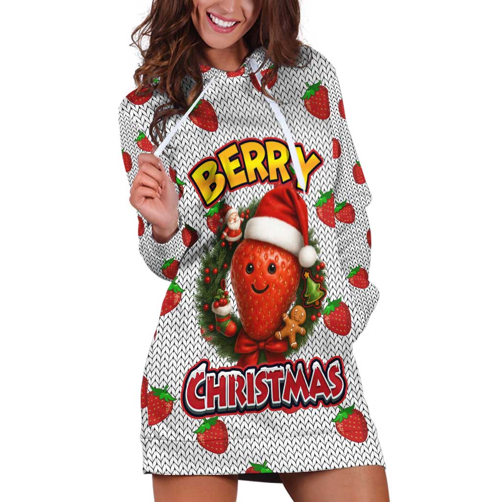 Berry ChristmasYall Christmas Hoodie Dress Xmas Holiday Patterns - Wonder Print Shop