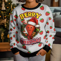 Berry ChristmasYall Christmas Kid Ugly Christmas Sweater Xmas Holiday Patterns - Wonder Print Shop