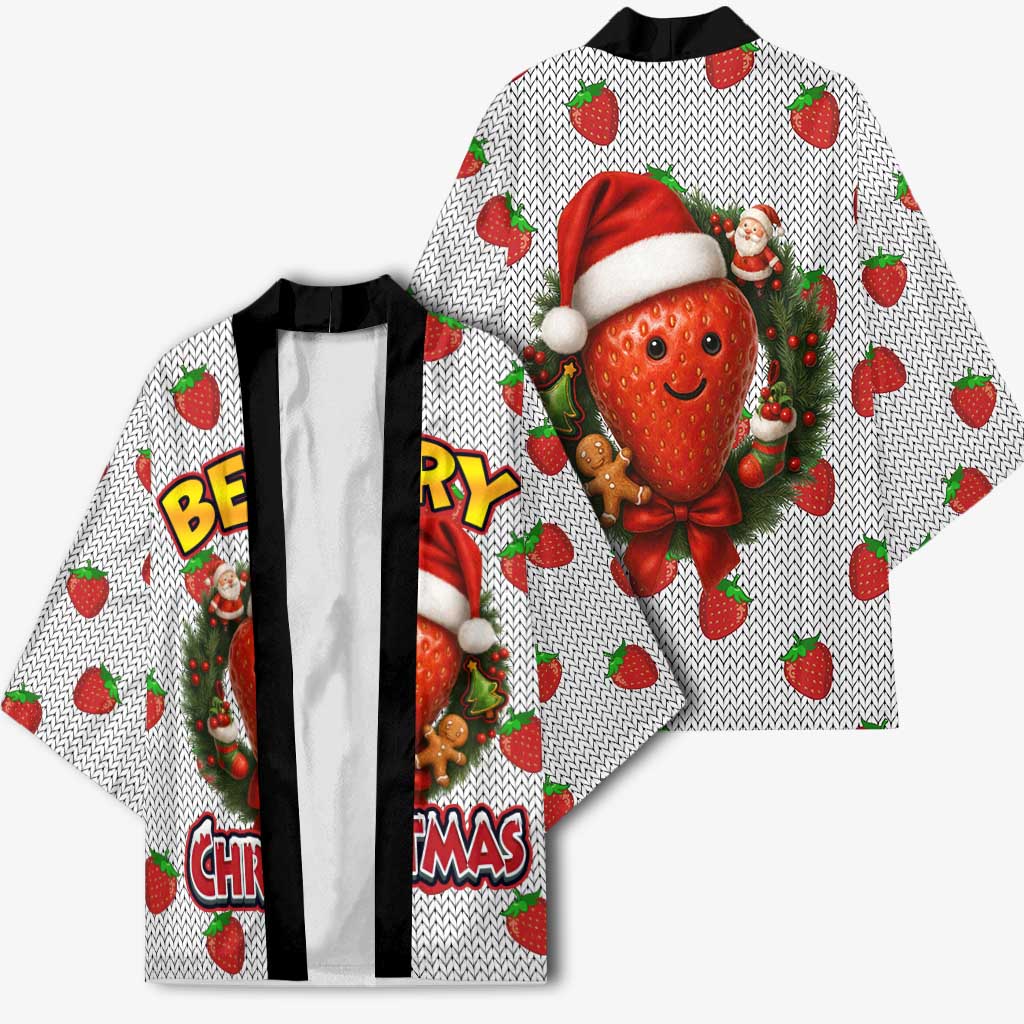 Berry ChristmasYall Christmas Kimono Xmas Holiday Patterns - Wonder Print Shop