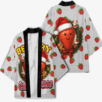 Berry ChristmasYall Christmas Kimono Xmas Holiday Patterns - Wonder Print Shop