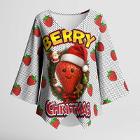 Berry ChristmasYall Christmas Kimono Sleeve Blouse Xmas Holiday Patterns - Wonder Print Shop