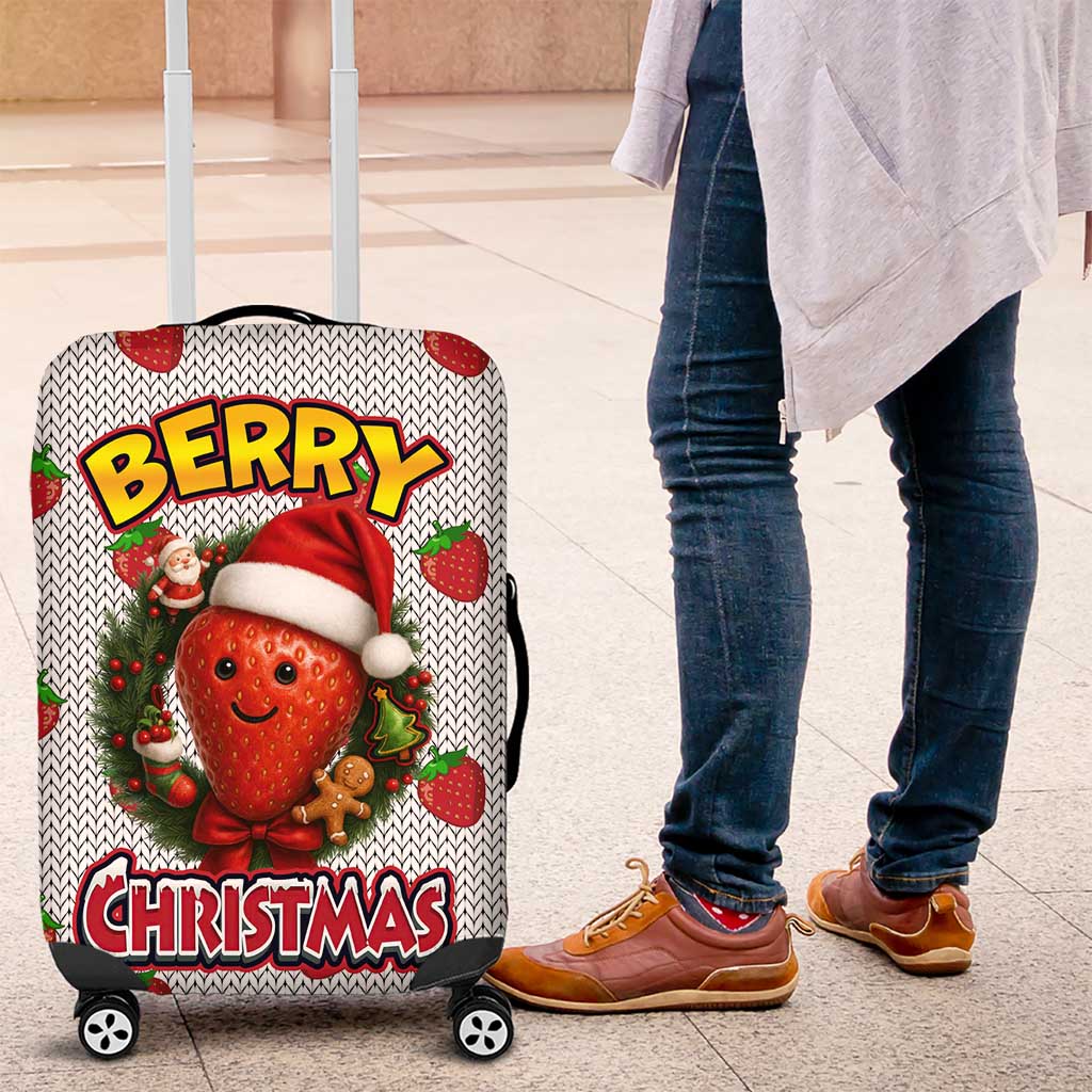 Berry ChristmasYall Christmas Luggage Cover Xmas Holiday Patterns - Wonder Print Shop