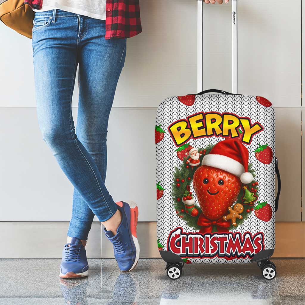Berry ChristmasYall Christmas Luggage Cover Xmas Holiday Patterns - Wonder Print Shop