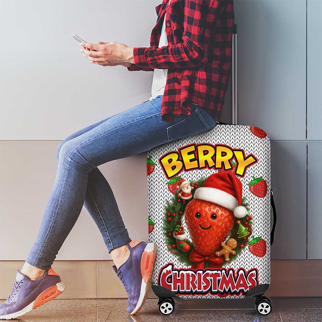 Berry ChristmasYall Christmas Luggage Cover Xmas Holiday Patterns - Wonder Print Shop