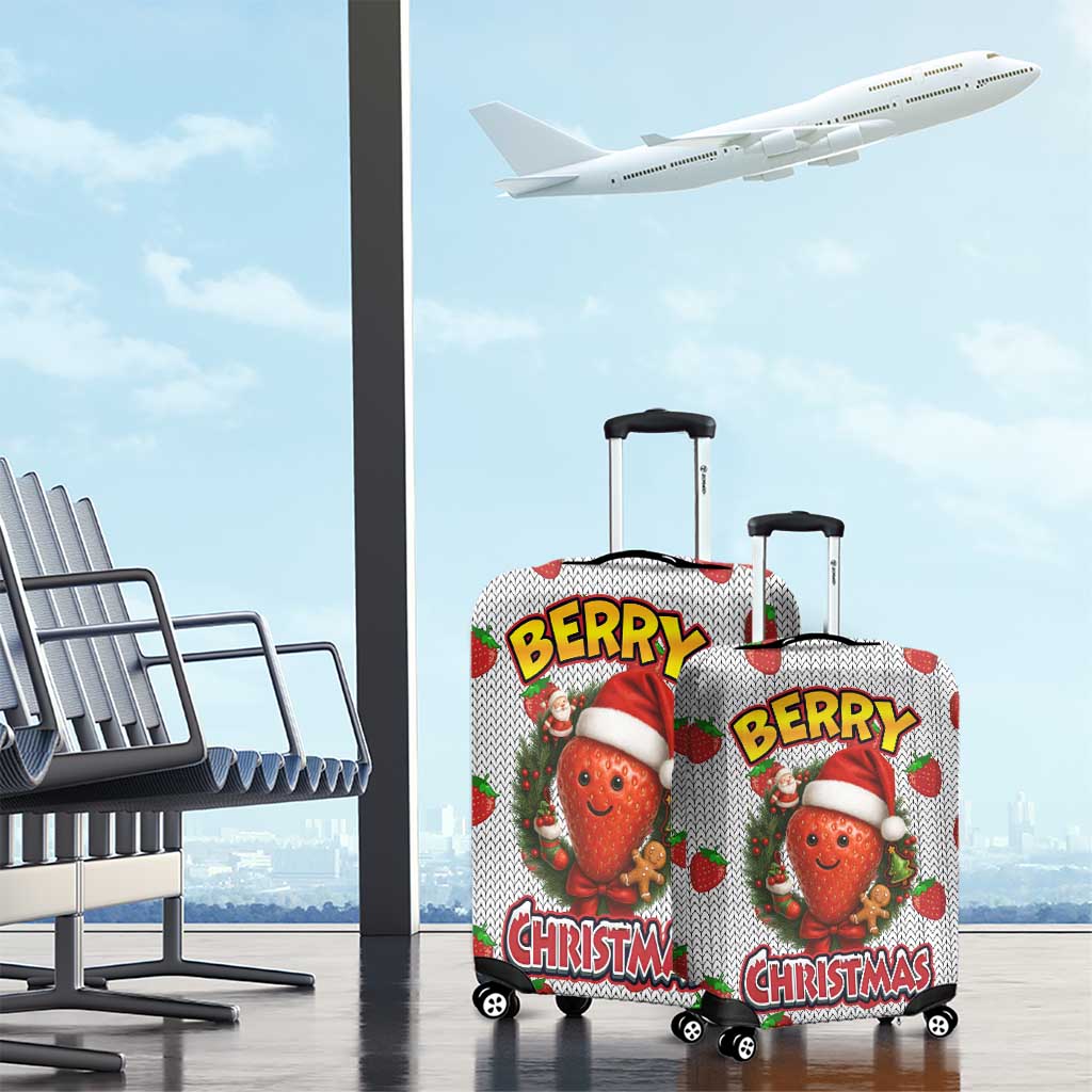 Berry ChristmasYall Christmas Luggage Cover Xmas Holiday Patterns - Wonder Print Shop