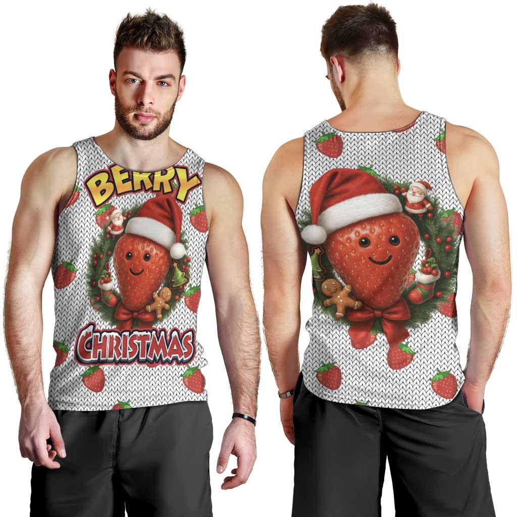 Berry ChristmasYall Christmas Men Tank Top Xmas Holiday Patterns - Wonder Print Shop