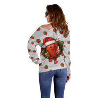 Berry ChristmasYall Christmas Off Shoulder Sweater Xmas Holiday Patterns - Wonder Print Shop