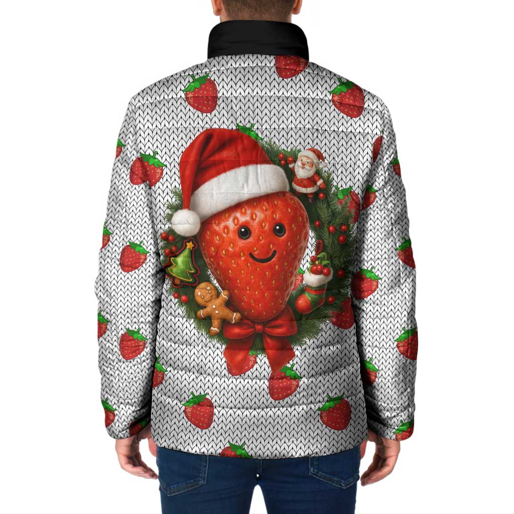 Berry ChristmasYall Christmas Padded Jacket Xmas Holiday Patterns - Wonder Print Shop