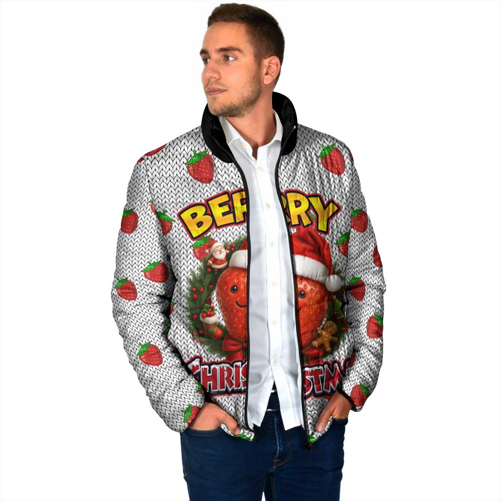 Berry ChristmasYall Christmas Padded Jacket Xmas Holiday Patterns - Wonder Print Shop