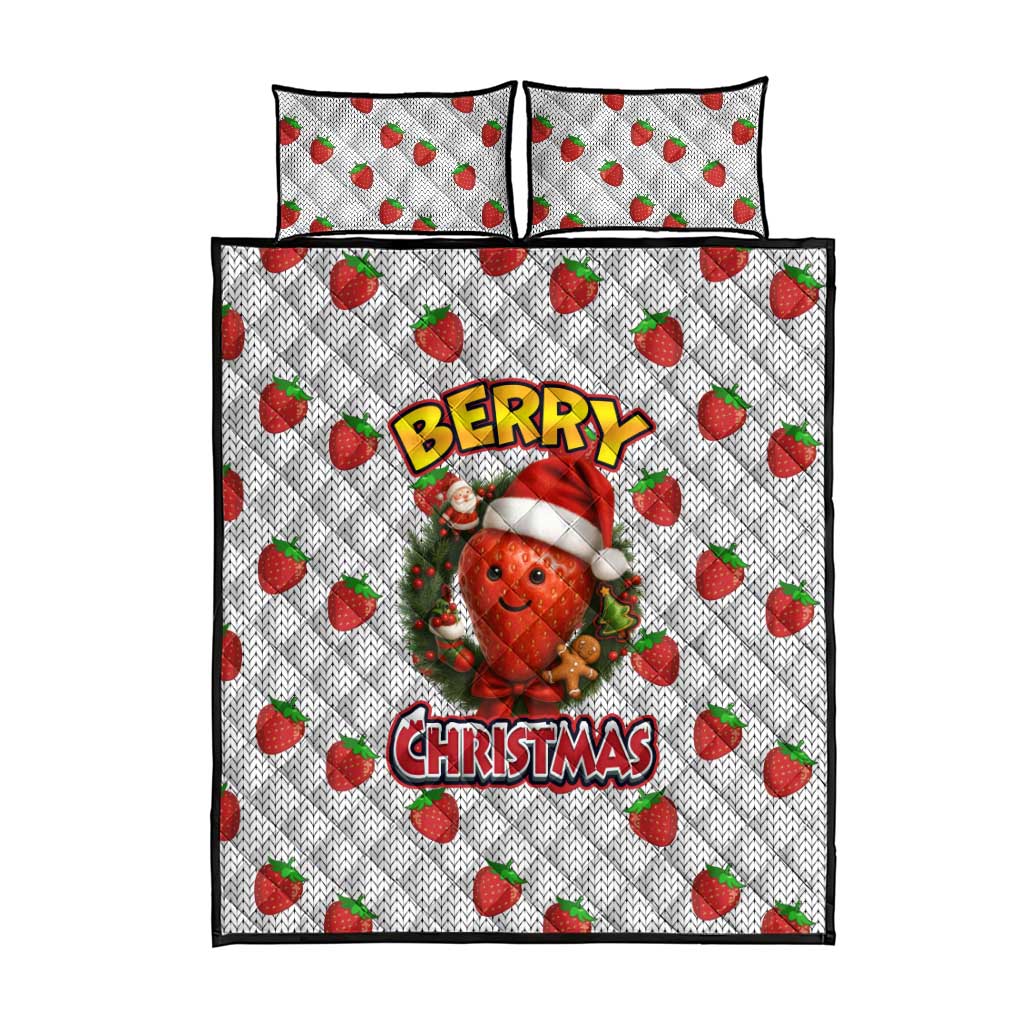 Berry ChristmasYall Christmas Quilt Bed Set Xmas Holiday Patterns - Wonder Print Shop