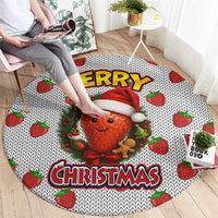 Berry ChristmasYall Christmas Round Carpet Xmas Holiday Patterns - Wonder Print Shop
