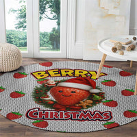 Berry ChristmasYall Christmas Round Carpet Xmas Holiday Patterns - Wonder Print Shop