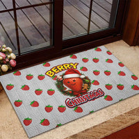 Berry ChristmasYall Christmas Rubber Doormat Xmas Holiday Patterns - Wonder Print Shop