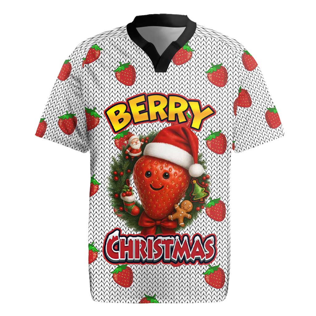 Berry ChristmasYall Christmas Rugby Jersey Xmas Holiday Patterns - Wonder Print Shop