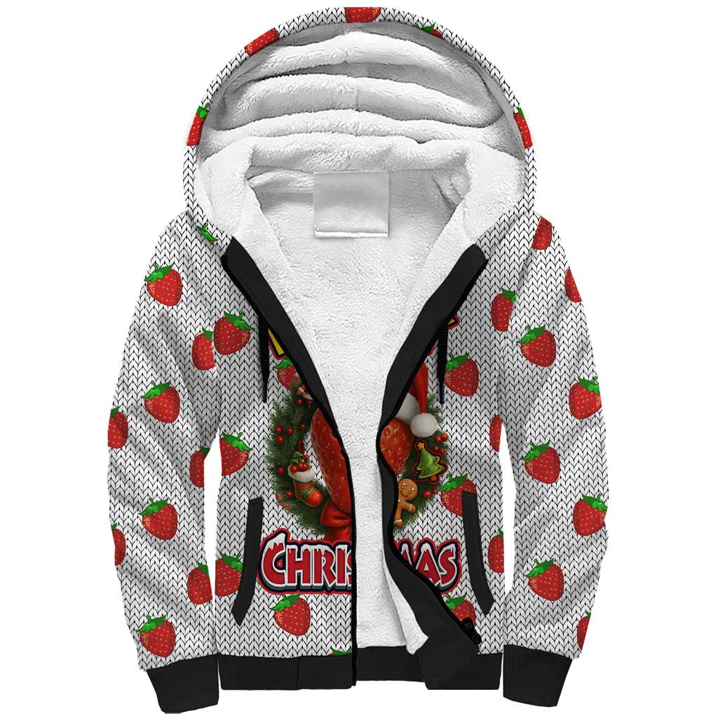 Berry ChristmasYall Christmas Sherpa Hoodie Xmas Holiday Patterns - Wonder Print Shop