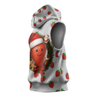 Berry ChristmasYall Christmas Sleeveless Hoodie Xmas Holiday Patterns - Wonder Print Shop