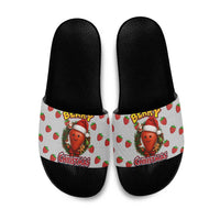 Berry ChristmasYall Christmas Slide Sandals Xmas Holiday Patterns - Wonder Print Shop