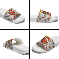Berry ChristmasYall Christmas Slide Sandals Xmas Holiday Patterns - Wonder Print Shop