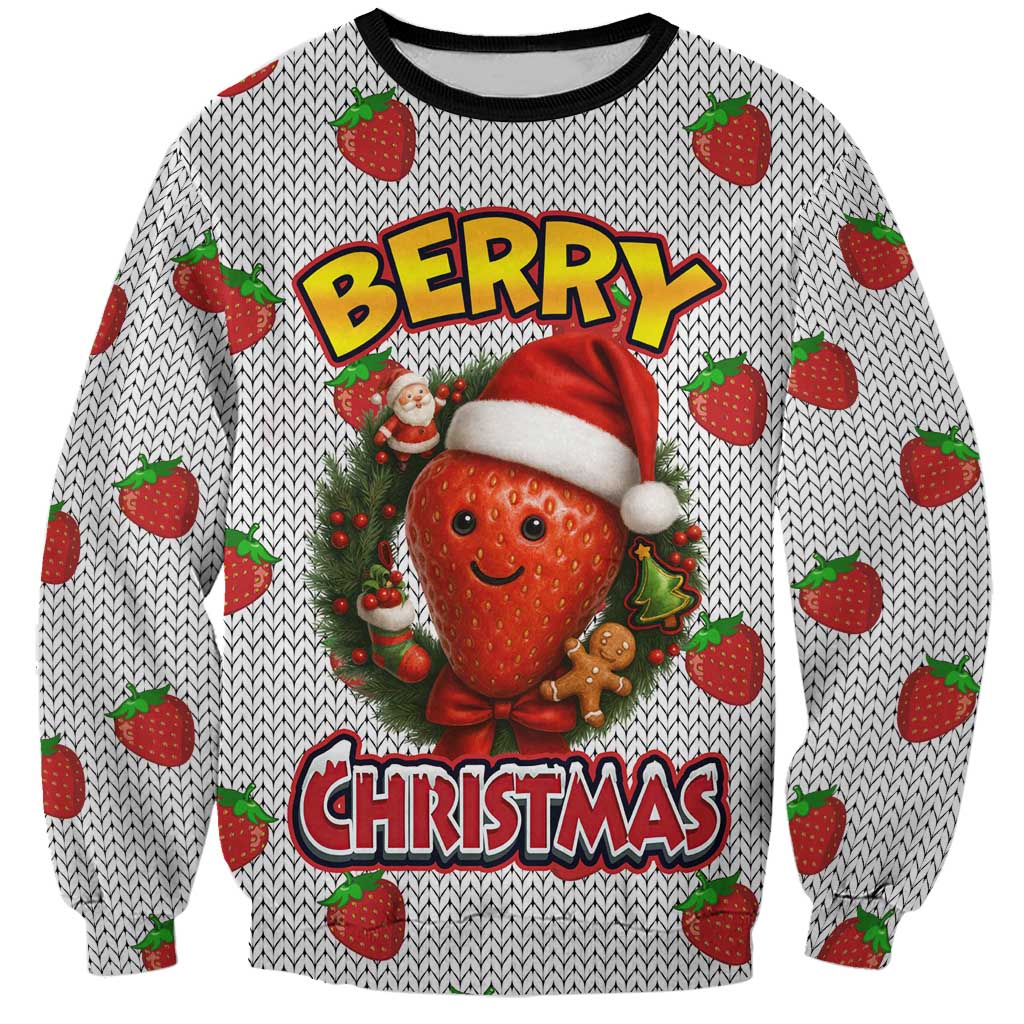 Berry ChristmasYall Christmas Sweatshirt Xmas Holiday Patterns - Wonder Print Shop