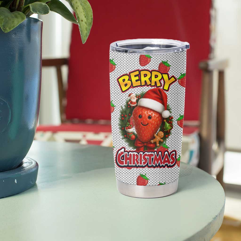Berry ChristmasYall Christmas Tumbler Cup Xmas Holiday Patterns - Wonder Print Shop