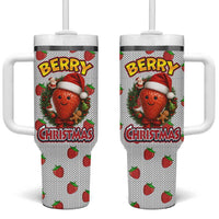 Berry ChristmasYall Christmas Tumbler With Handle Xmas Holiday Patterns - Wonder Print Shop