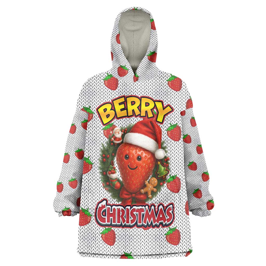 Berry ChristmasYall Christmas Wearable Blanket Hoodie Xmas Holiday Patterns - Wonder Print Shop