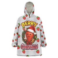 Berry ChristmasYall Christmas Wearable Blanket Hoodie Xmas Holiday Patterns - Wonder Print Shop