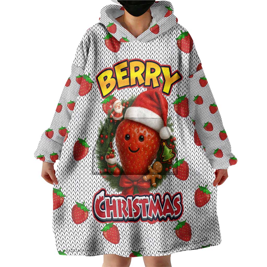 Berry ChristmasYall Christmas Wearable Blanket Hoodie Xmas Holiday Patterns - Wonder Print Shop