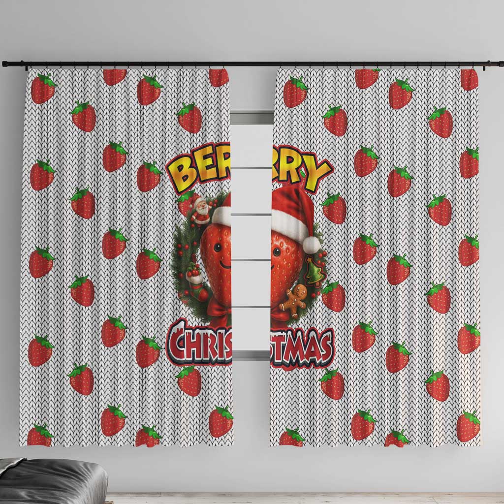 Berry ChristmasYall Christmas Window Curtain Xmas Holiday Patterns - Wonder Print Shop