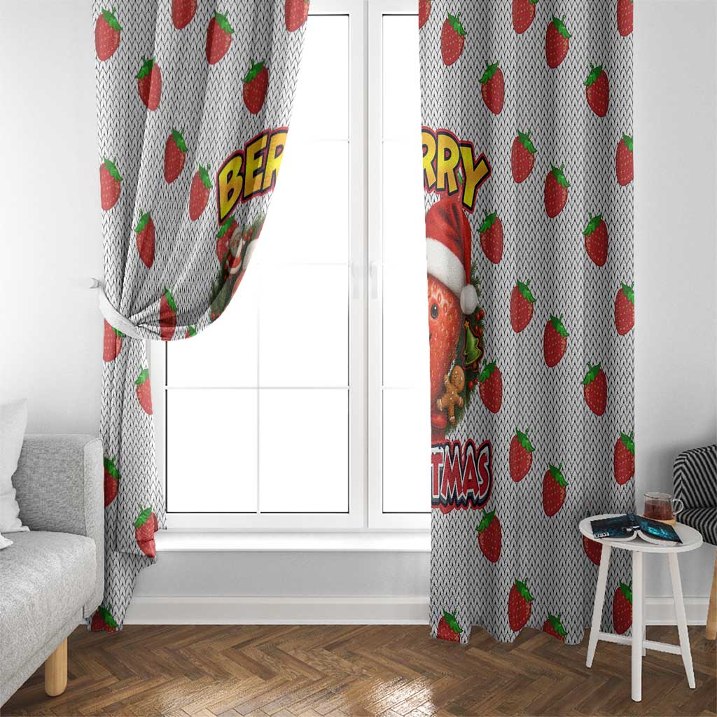 Berry ChristmasYall Christmas Window Curtain Xmas Holiday Patterns - Wonder Print Shop