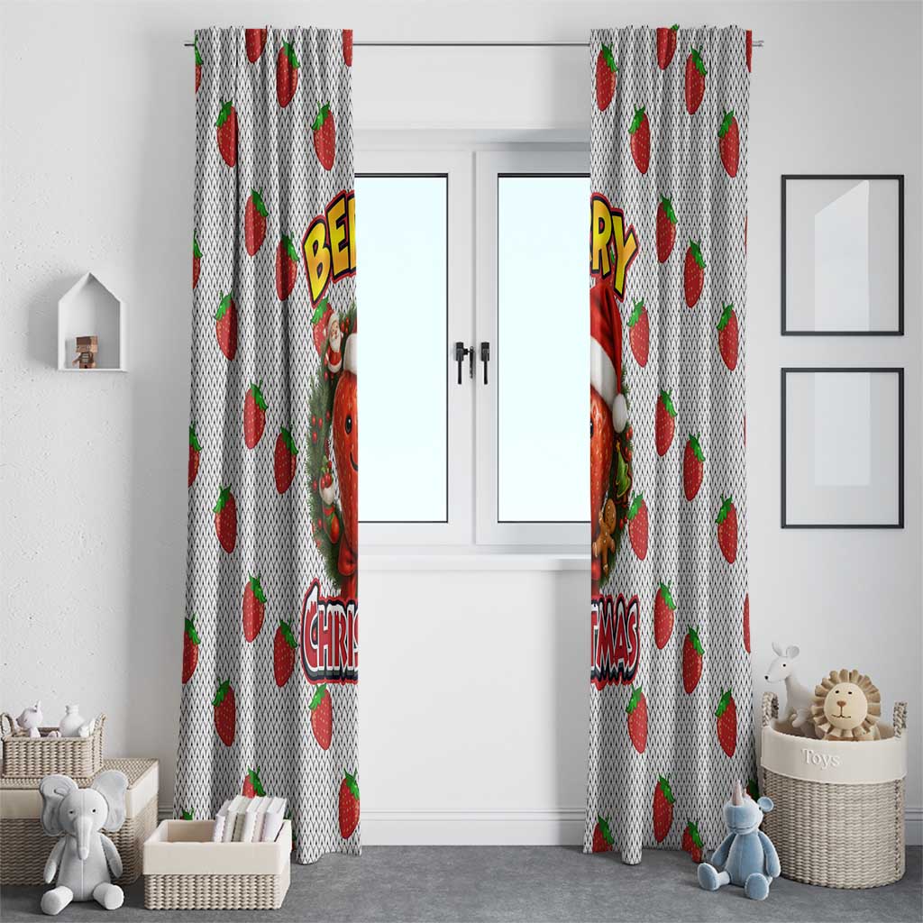 Berry ChristmasYall Christmas Window Curtain Xmas Holiday Patterns - Wonder Print Shop