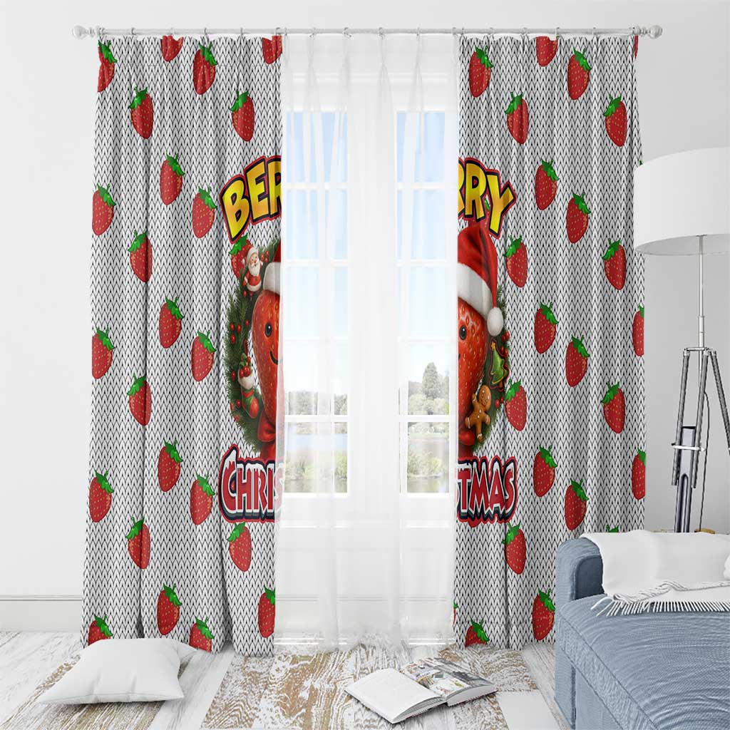 Berry ChristmasYall Christmas Window Curtain Xmas Holiday Patterns - Wonder Print Shop
