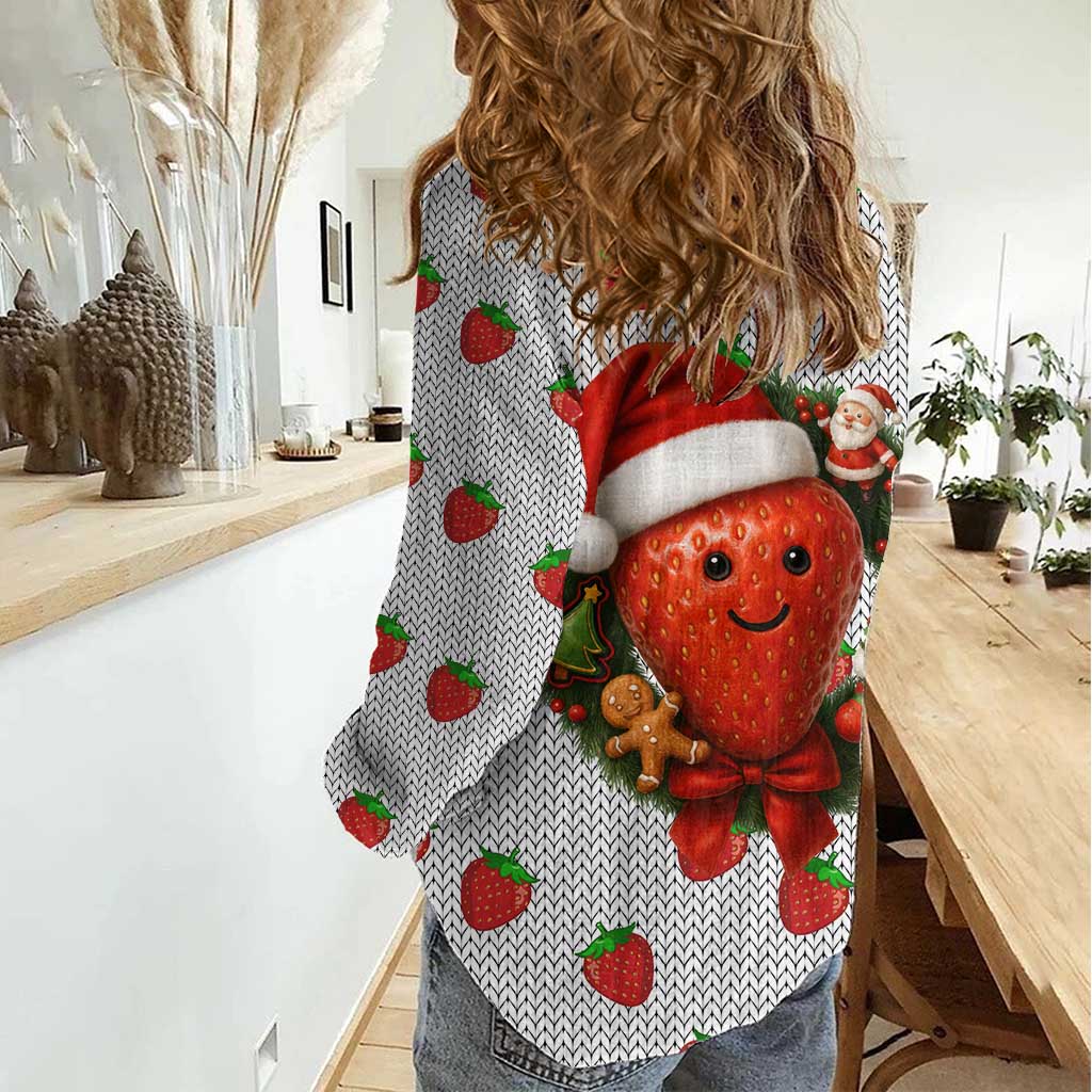 Berry ChristmasYall Christmas Women Casual Shirt Xmas Holiday Patterns - Wonder Print Shop