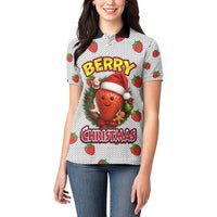Berry ChristmasYall Christmas Women Polo Shirt Xmas Holiday Patterns - Wonder Print Shop