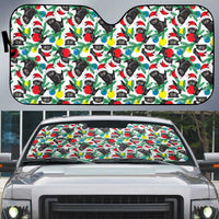 Black Cat Christmas Christmas Auto Sun Shade Xmas Holiday Patterns - Wonder Print Shop