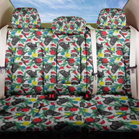 Black Cat Christmas Christmas Back Car Seat Cover Xmas Holiday Patterns - Wonder Print Shop