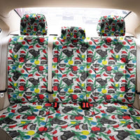 Black Cat Christmas Christmas Back Car Seat Cover Xmas Holiday Patterns - Wonder Print Shop